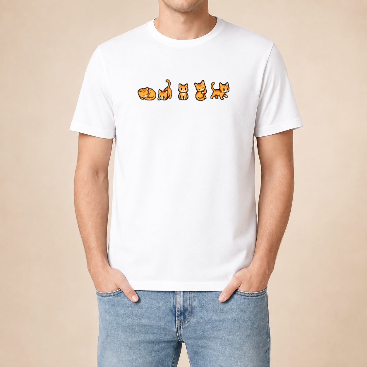 Retro Gaming Katzen - Lustiges Katzen T-Shirt