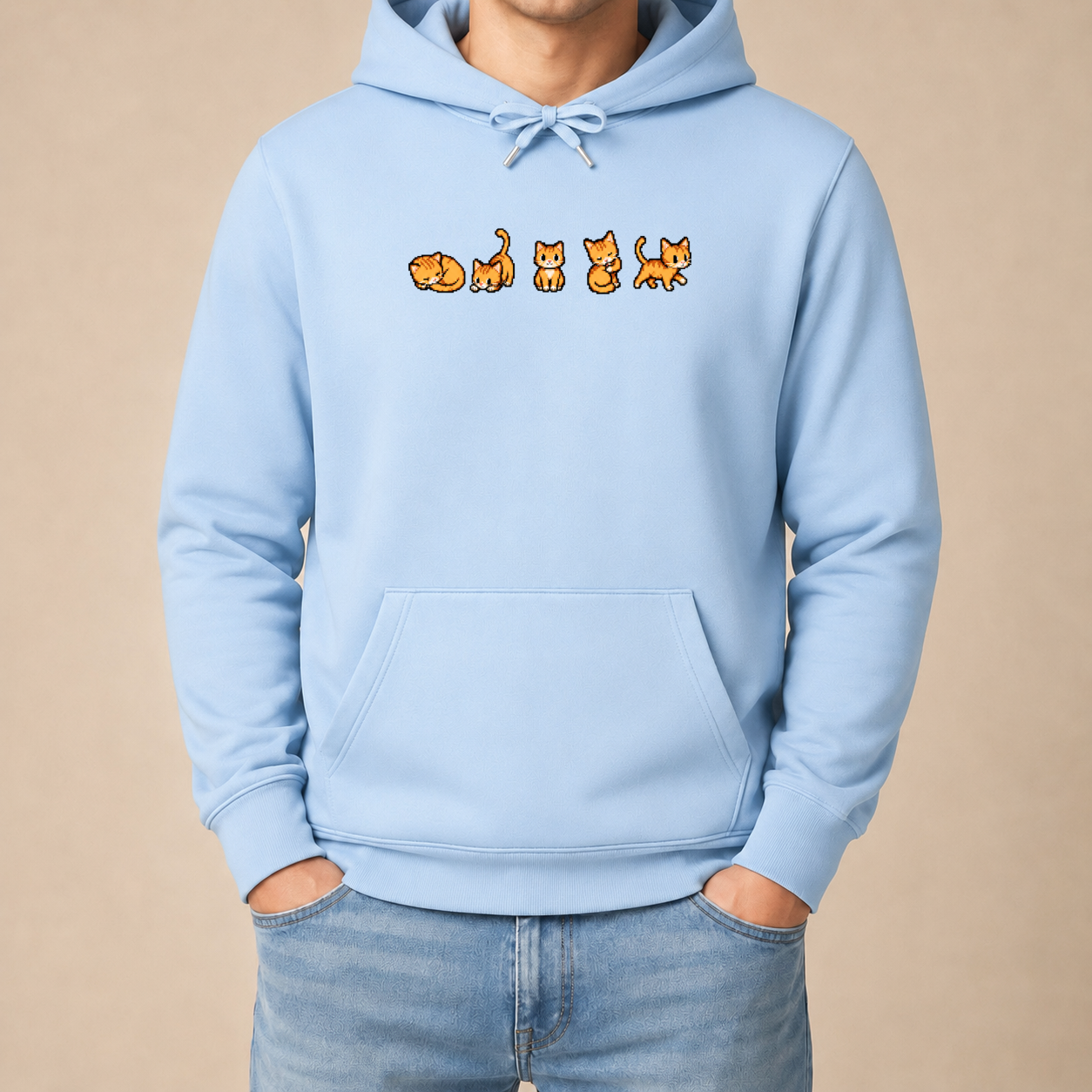 Retro Gaming Katzen - Lustiger Katzen Hoodie
