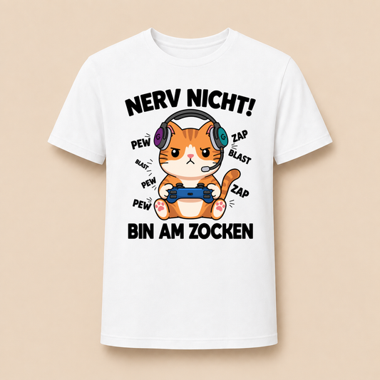 Nerv nicht! Bin am Zocken – Unisex T‑Shirt