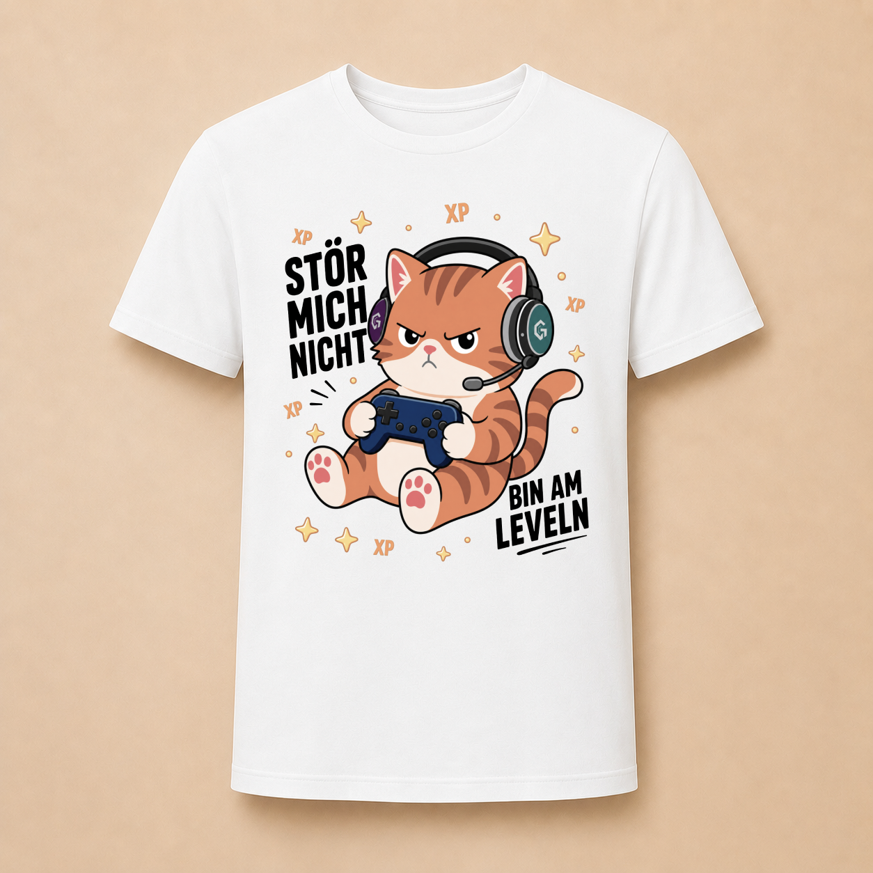 Stör mich nicht - Gaming Katzen T-Shirt