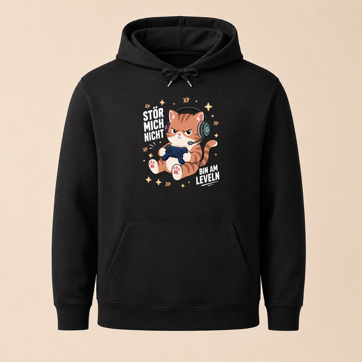 Stör mich nicht - Gaming Katzen Hoodie