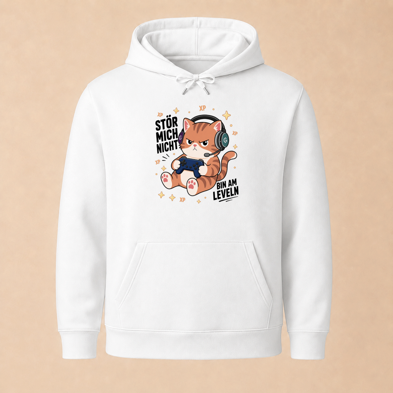 Stör mich nicht - Gaming Katzen Hoodie