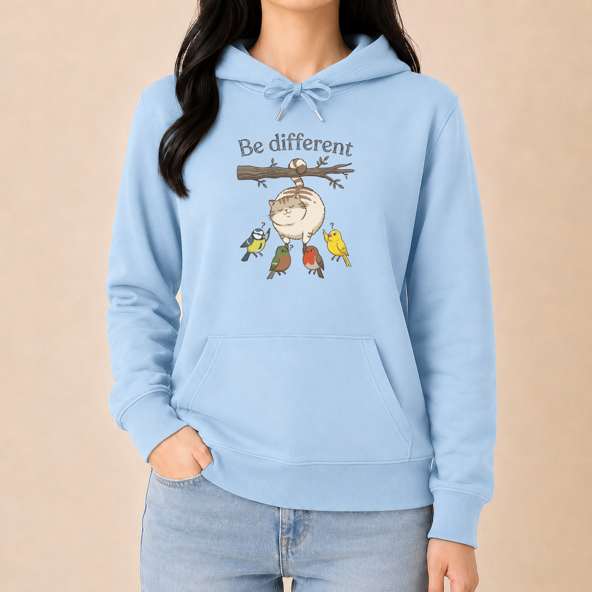 Be Different Katze – Unisex Hoodie