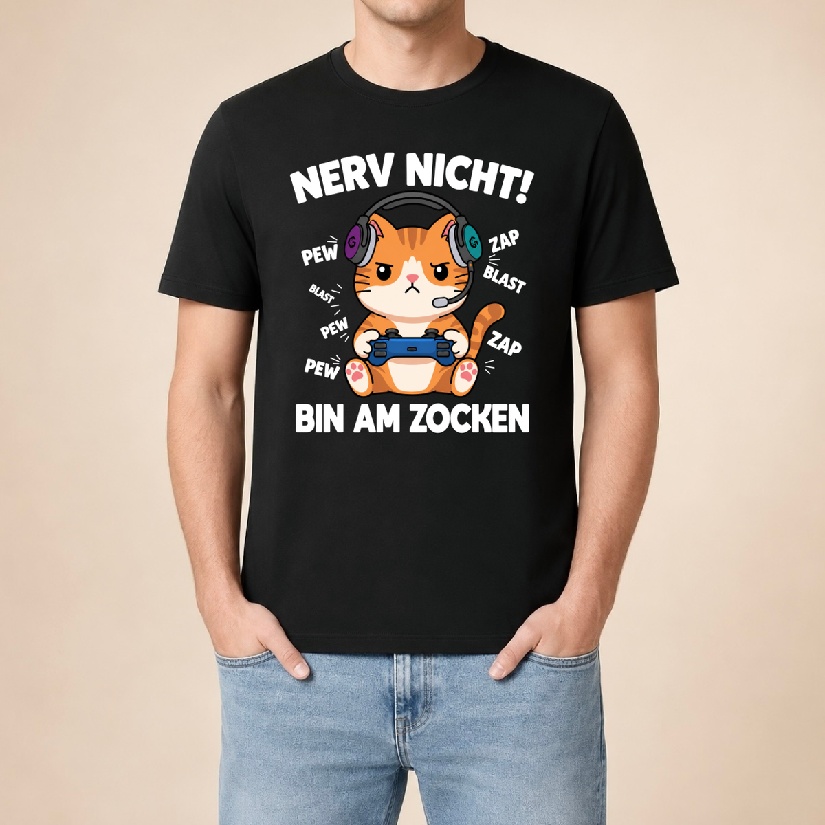Nerv nicht! Bin am Zocken – Unisex T‑Shirt