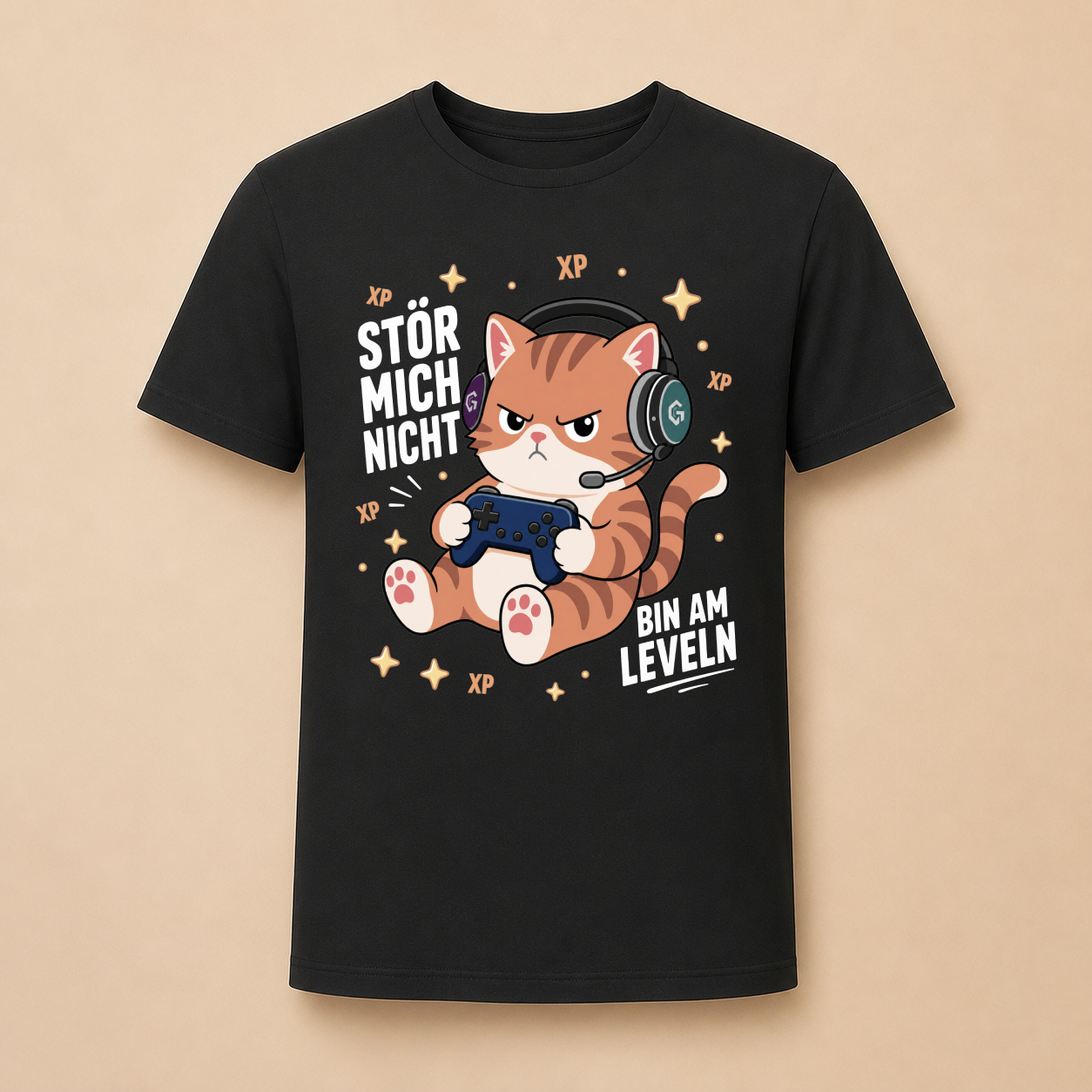 Stör mich nicht - Gaming Katzen T-Shirt