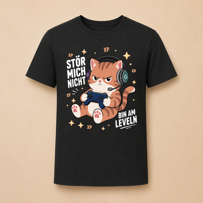 Stör mich nicht - Gaming Katzen T-Shirt