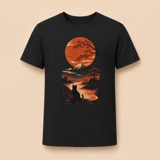 Japan Sonnenuntergang – Unisex T‑Shirt