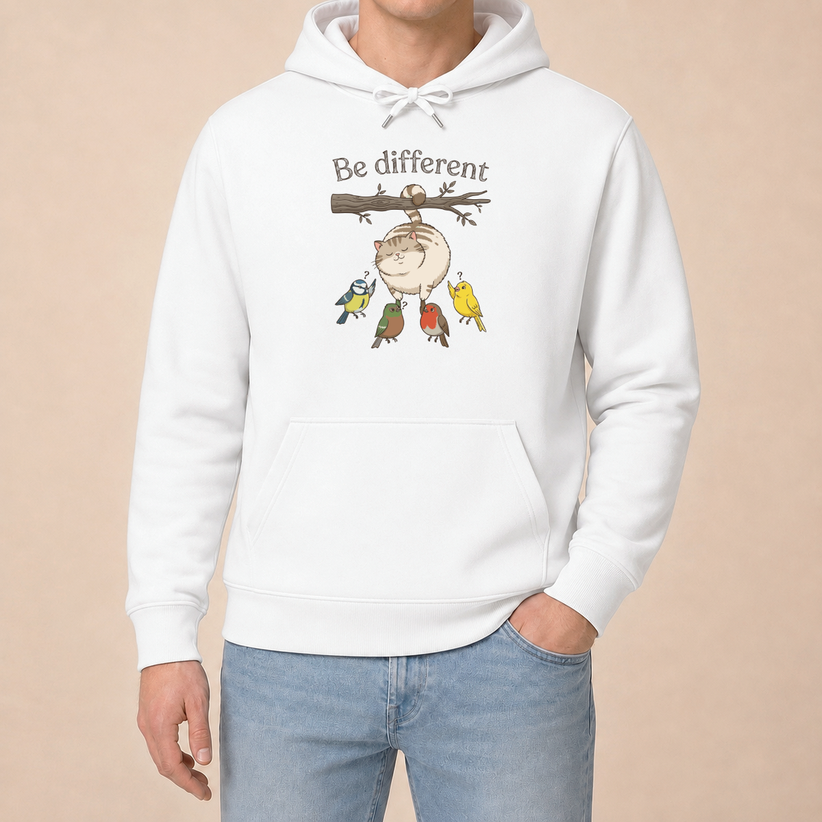Be Different Katze – Unisex Hoodie