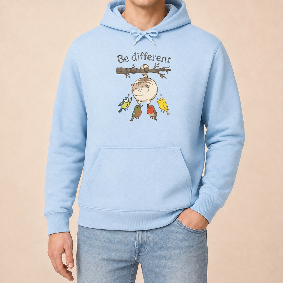 Be Different Katze – Unisex Hoodie