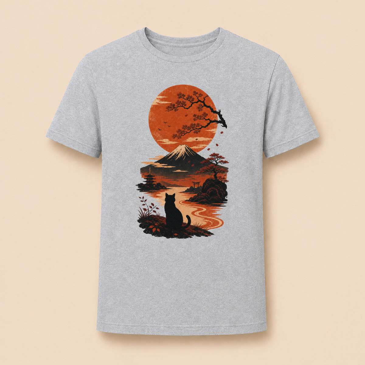 Japan Sonnenuntergang – Unisex T‑Shirt
