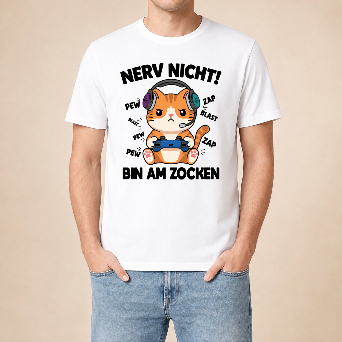 Nerv nicht! Bin am Zocken – Unisex T‑Shirt