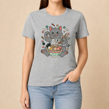 Ramen Katze Japan - Lustiges Katzen T-Shirt