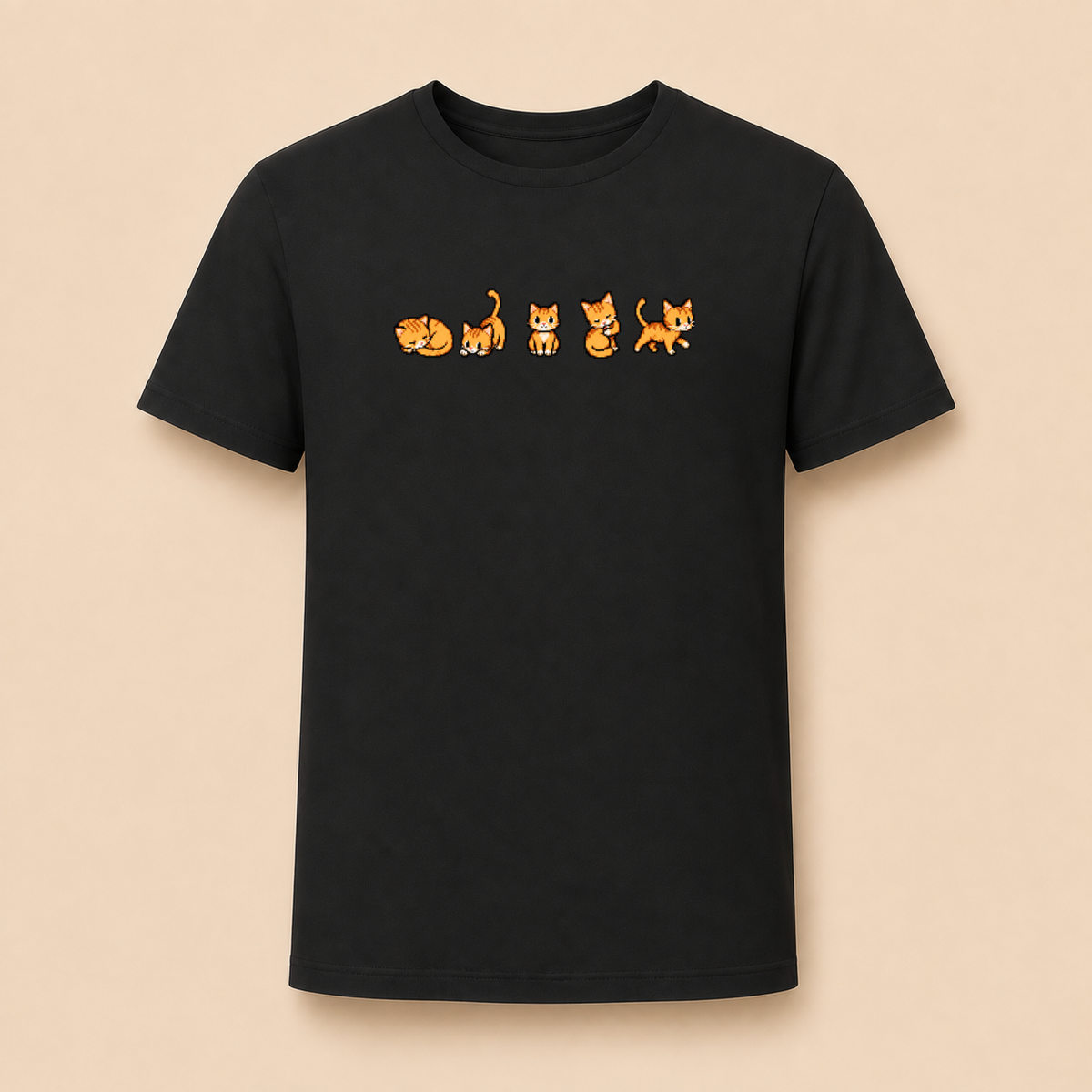 Retro Gaming Katzen – Unisex T‑Shirt
