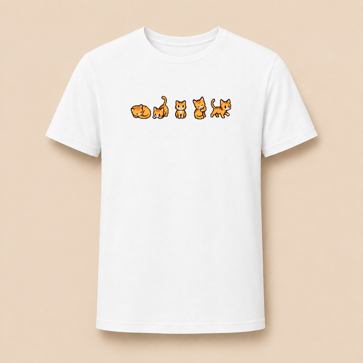 Retro Gaming Katzen – Unisex T‑Shirt