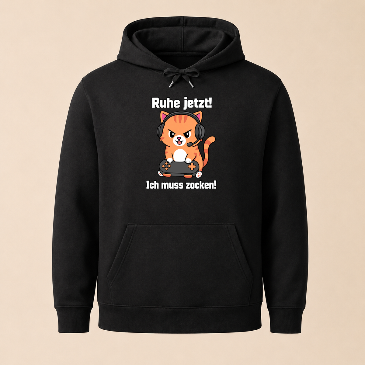 Ruhe jetzt! Ich muss zocken! – Unisex Hoodie