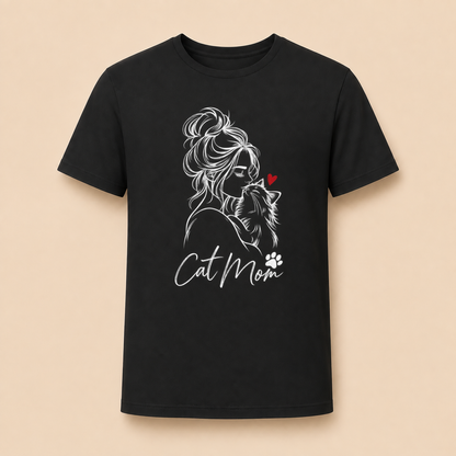 Cat Mom Katzenliebe – Damen T‑Shirt