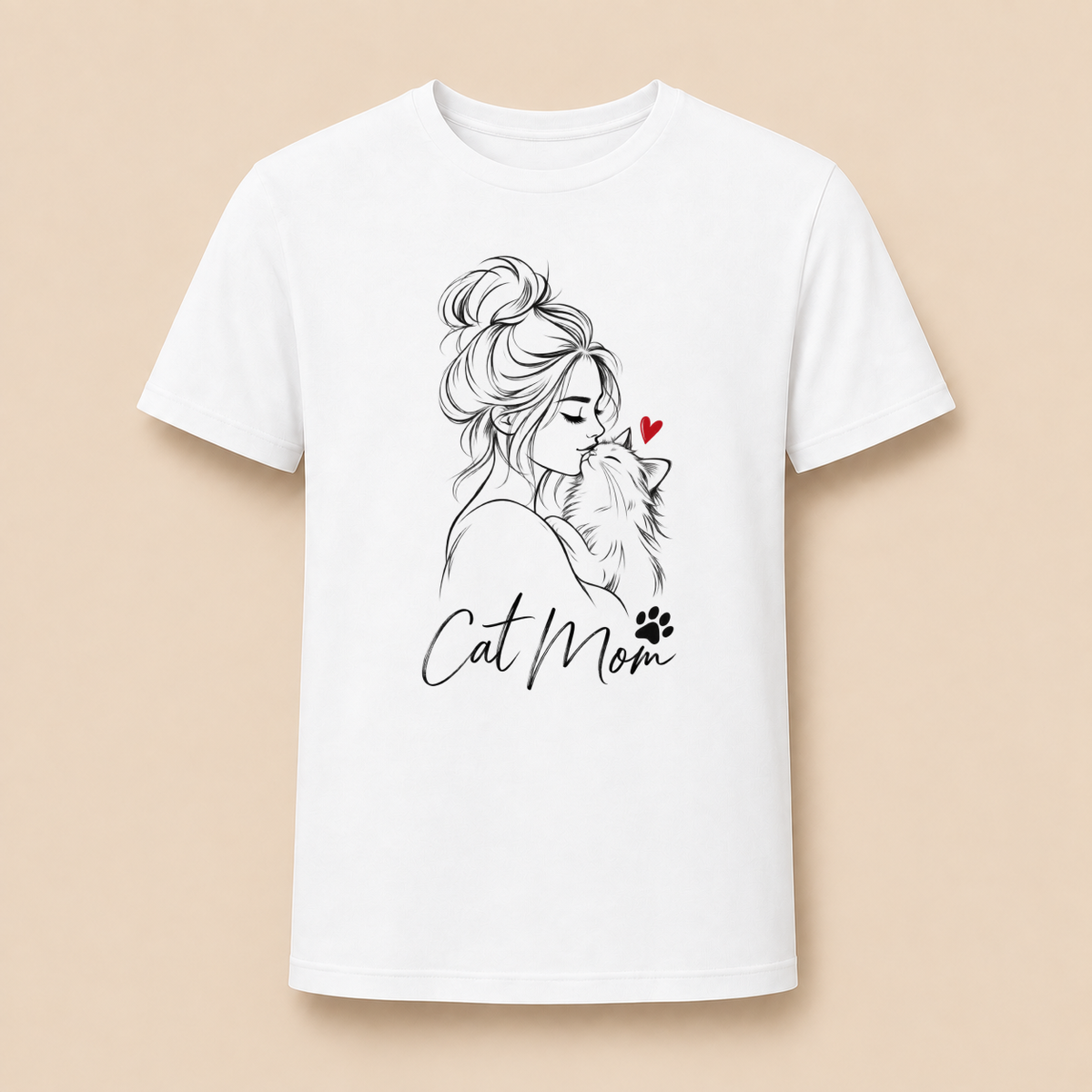 Cat Mom Katzenliebe – Damen T‑Shirt