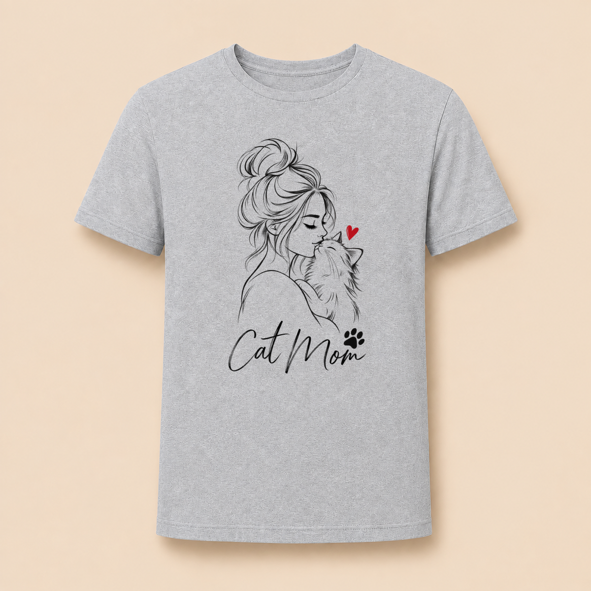 Cat Mom Katzenliebe – Damen T‑Shirt