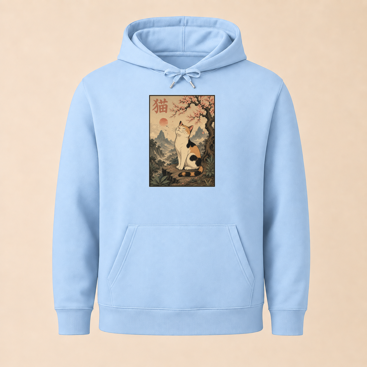 Japanische Katzenkunst – Unisex Hoodie