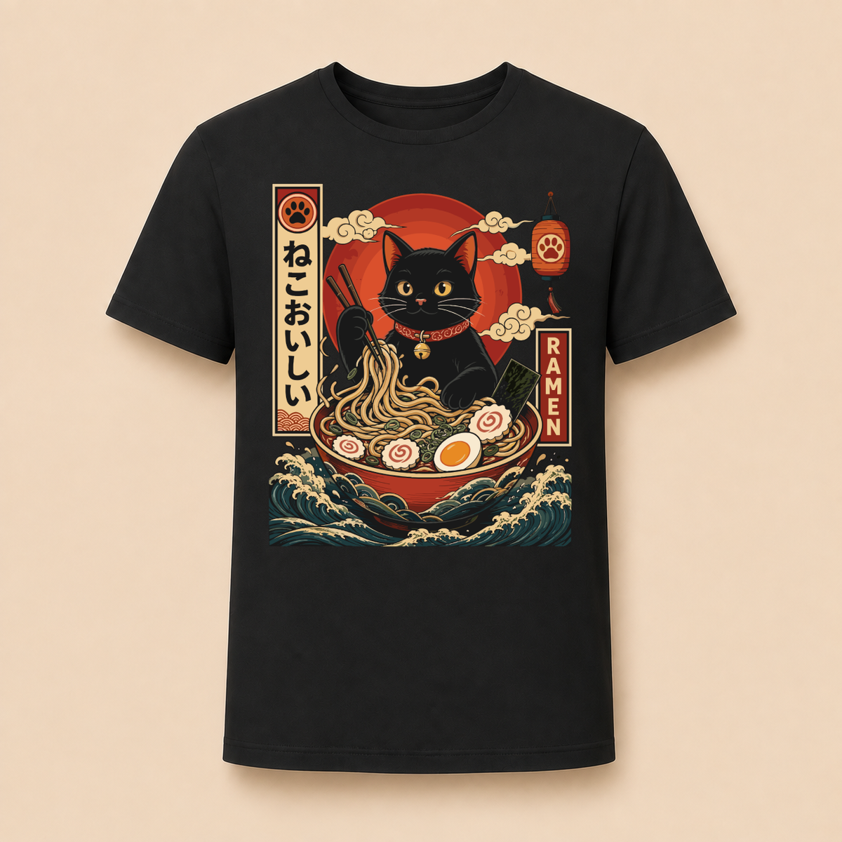 Ramen Katze Japan – Unisex T‑Shirt