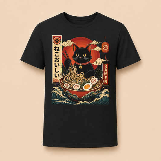 Ramen Katze Japan – Unisex T‑Shirt