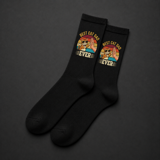 Best Cat Dad Ever - Katzenpapa Socken