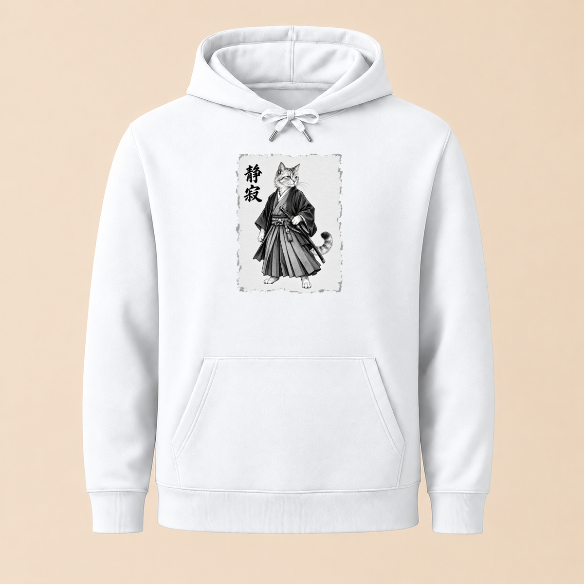 Japanische Samurai Katze – Unisex Hoodie
