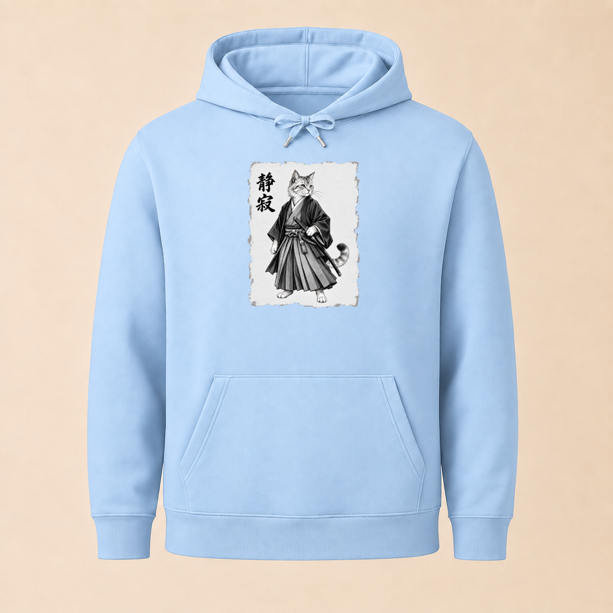 Japanische Samurai Katze – Unisex Hoodie