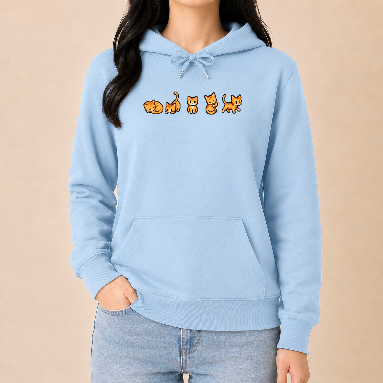 Retro Gaming Katzen - Lustiger Katzen Hoodie