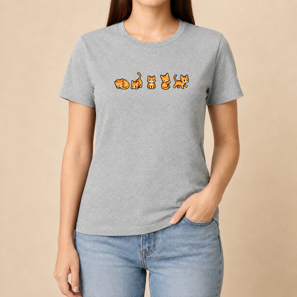 Retro Gaming Katzen - Lustiges Katzen T-Shirt