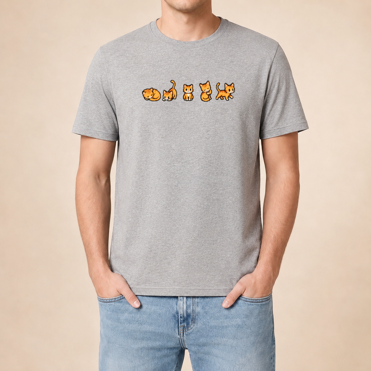 Retro Gaming Katzen - Lustiges Katzen T-Shirt