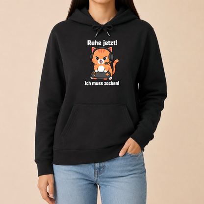 Ruhe jetzt! Ich muss zocken! – Unisex Hoodie