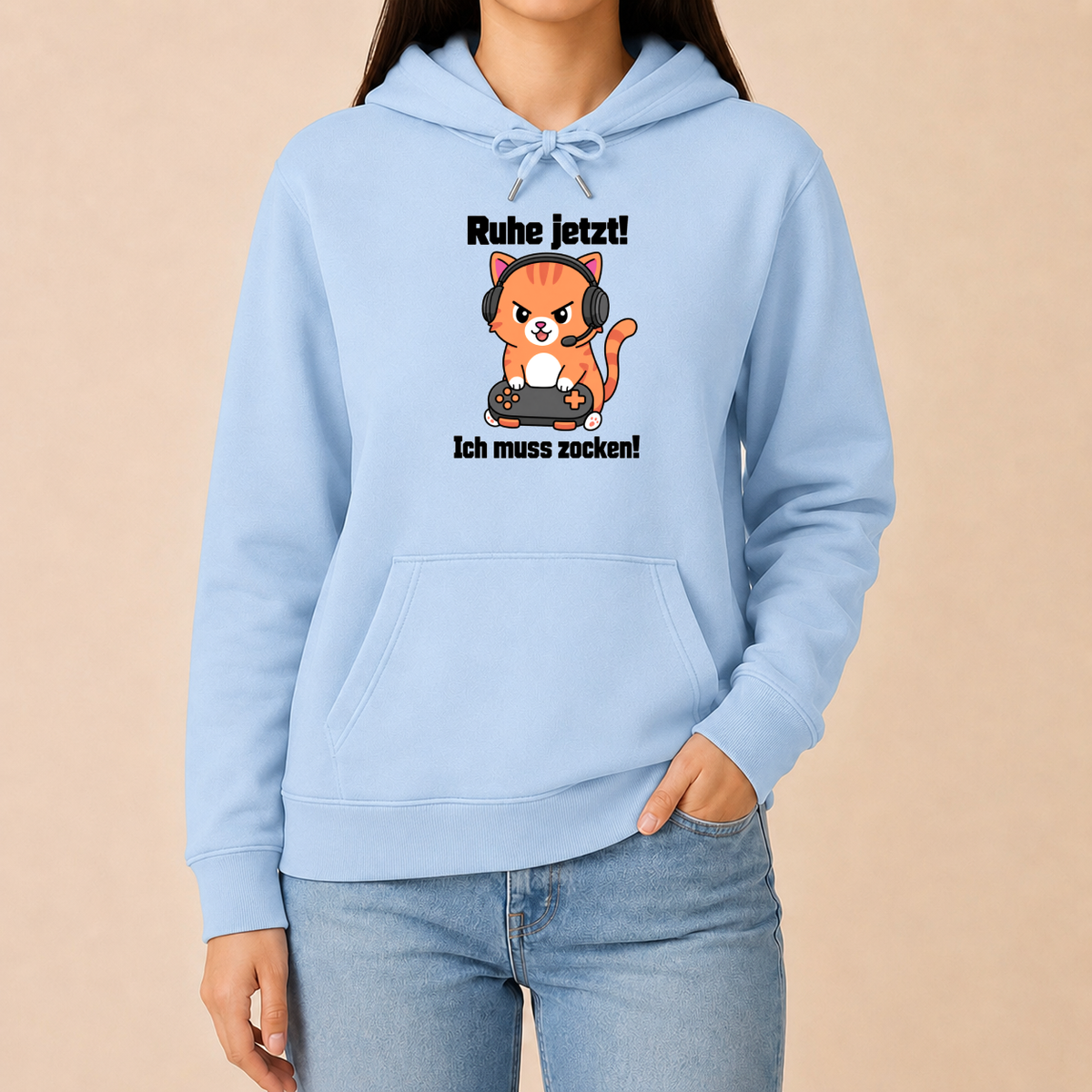 Ruhe jetzt! Ich muss zocken! – Unisex Hoodie