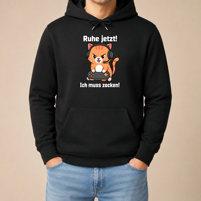 Ruhe jetzt! Ich muss zocken! – Unisex Hoodie