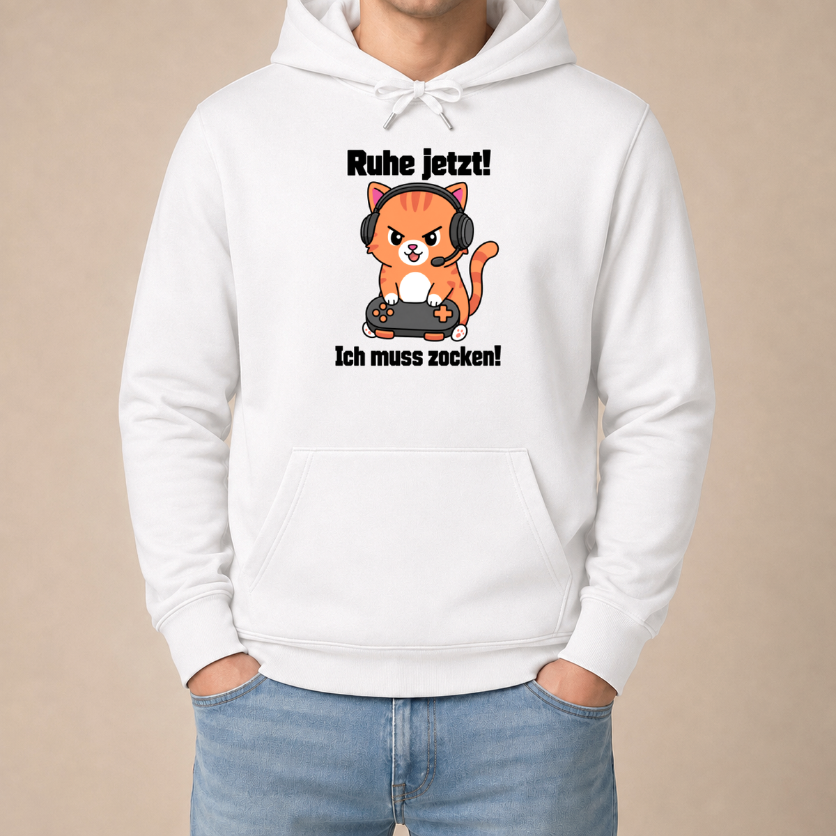 Ruhe jetzt! Ich muss zocken! – Unisex Hoodie