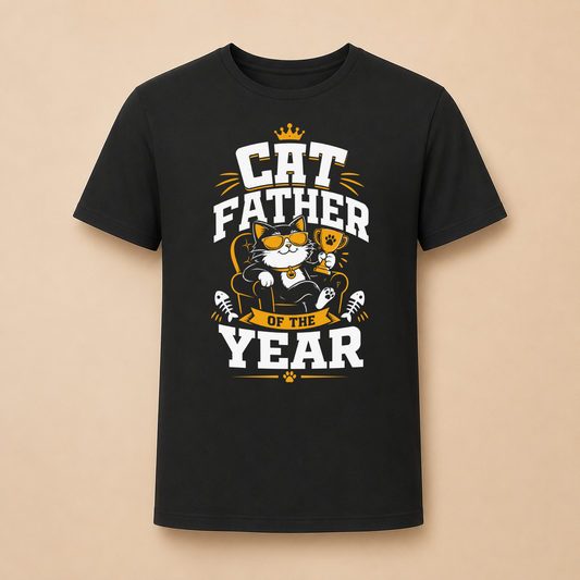 Cat Father of the Year - Katzenvater T-Shirt
