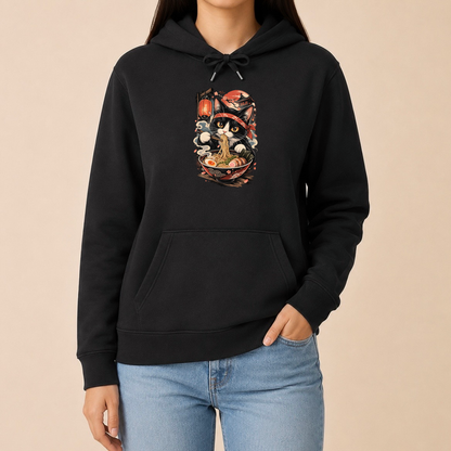Ramen Katze Japan - Japanischer Katzen Hoodie