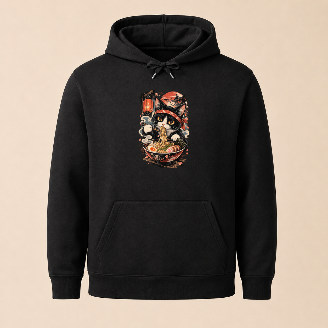 Ramen Katze Japan - Japanischer Katzen Hoodie