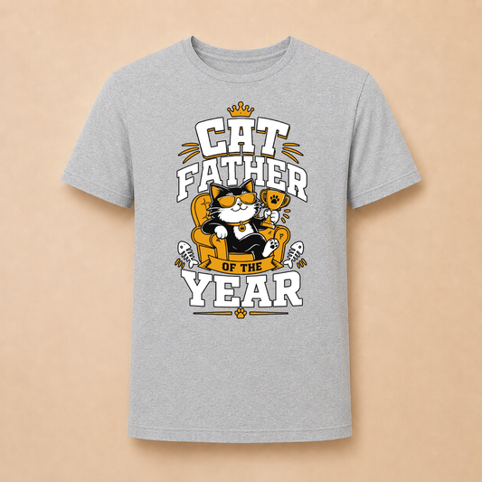 Cat Father of the Year - Katzenvater T-Shirt