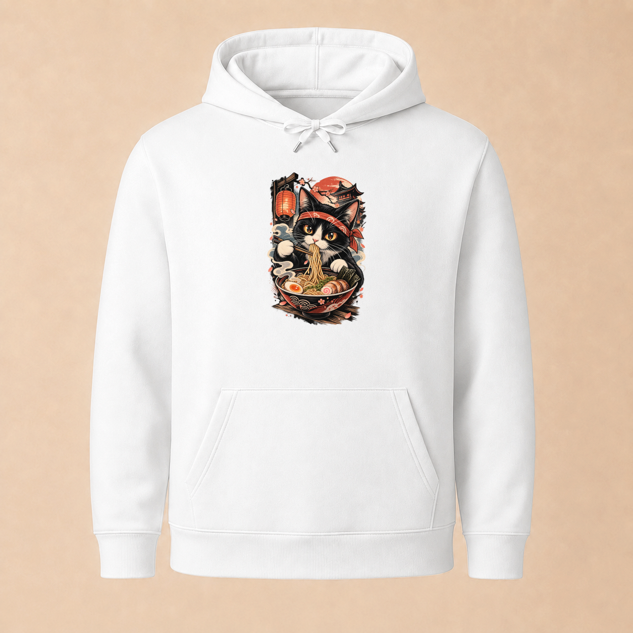 Ramen Katze Japan - Japanischer Katzen Hoodie