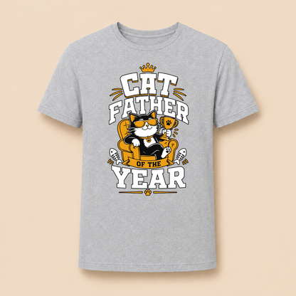 Cat Father of the Year – Herren T‑Shirt