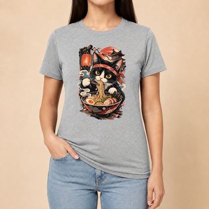 Ramen Katze Japan - Japanisches Katzen T-Shirt