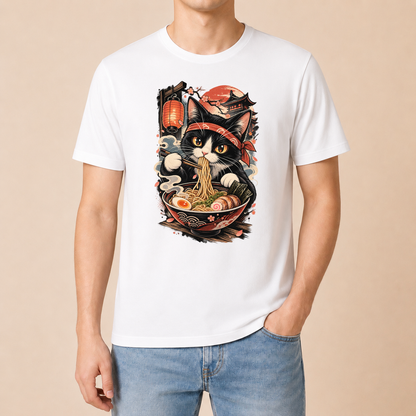 Ramen Katze Japan - Japanisches Katzen T-Shirt