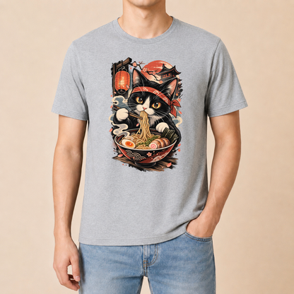 Ramen Katze Japan - Japanisches Katzen T-Shirt