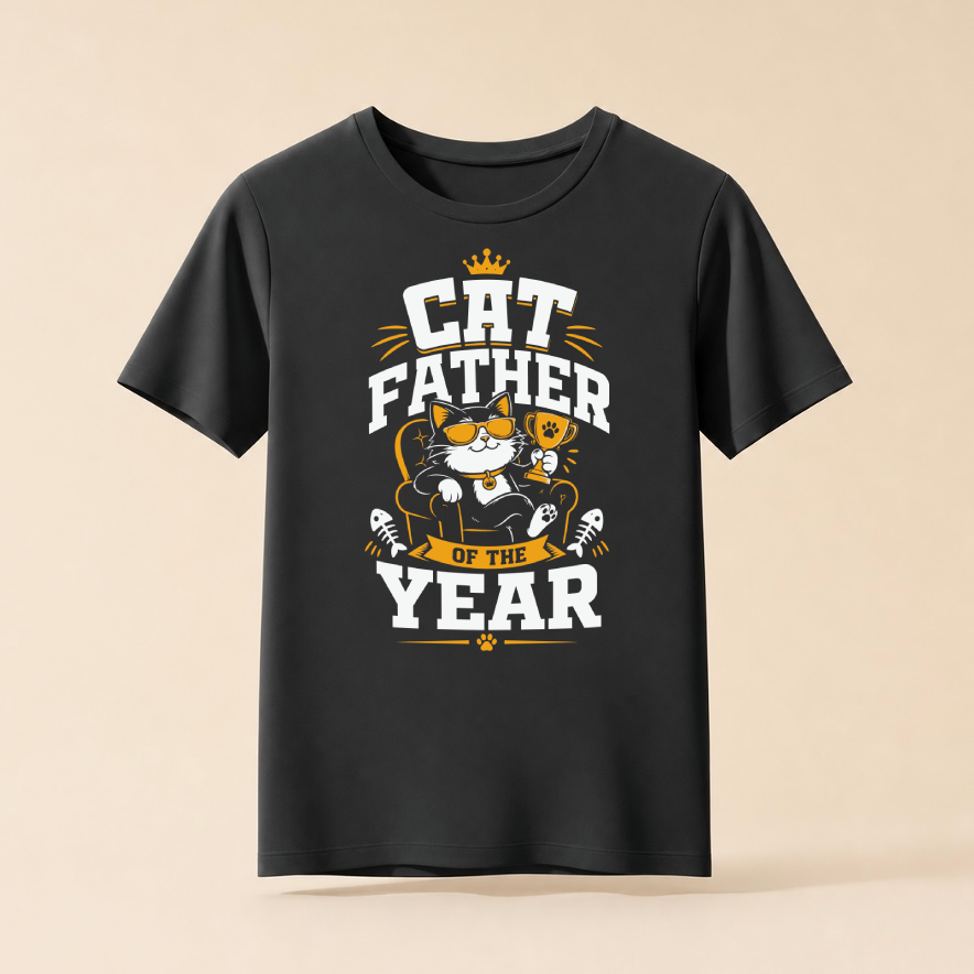 Cat Father of the Year - Katzenvater T-Shirt