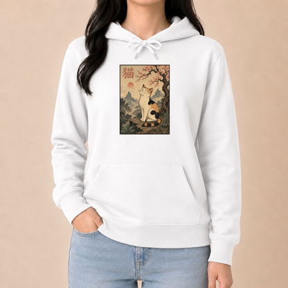 Japanische Katzenkunst – Unisex Hoodie