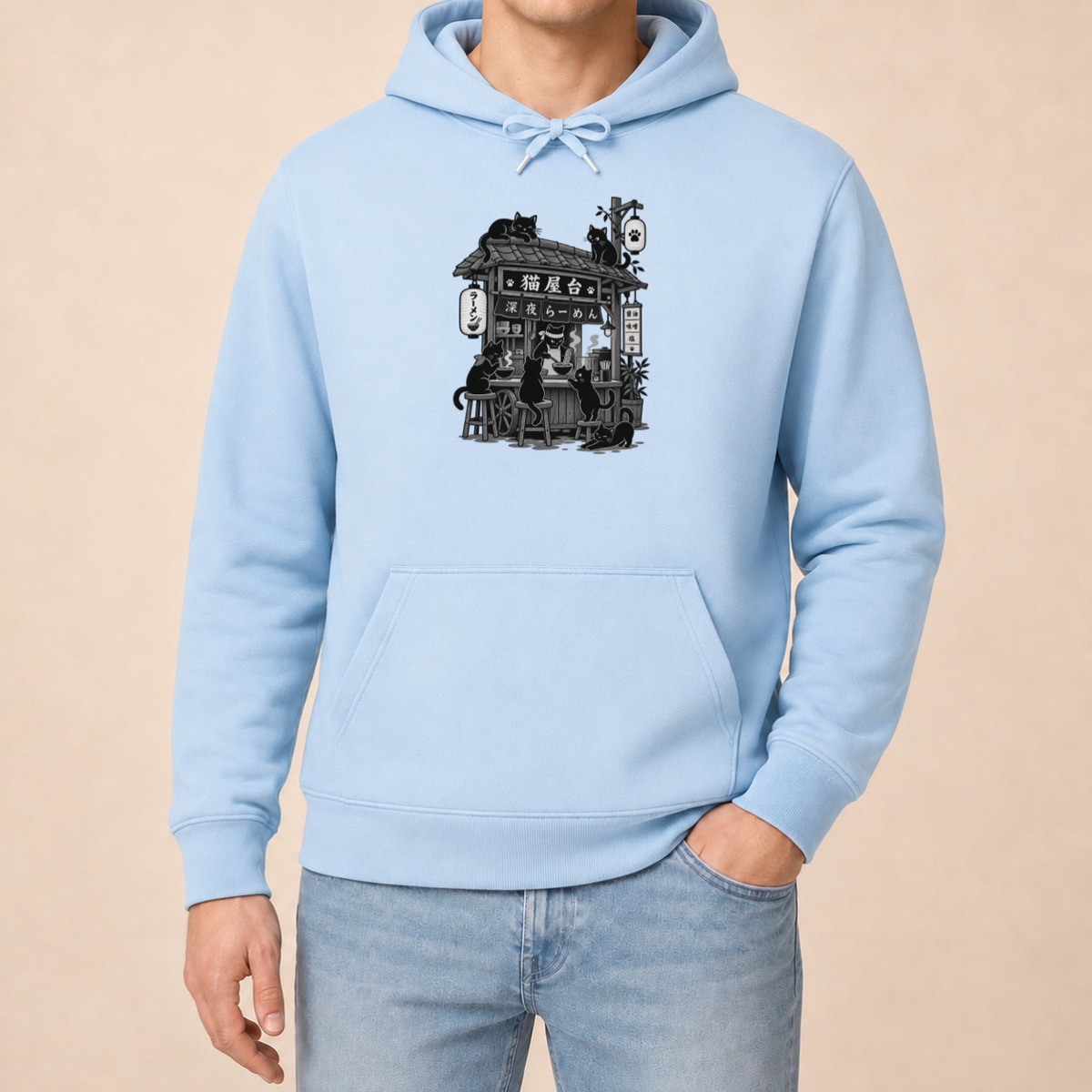 Japan Ramen Katzenbar – Unisex Hoodie