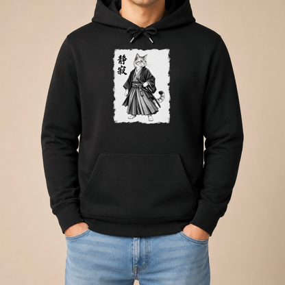 Japanische Samurai Katze – Unisex Hoodie