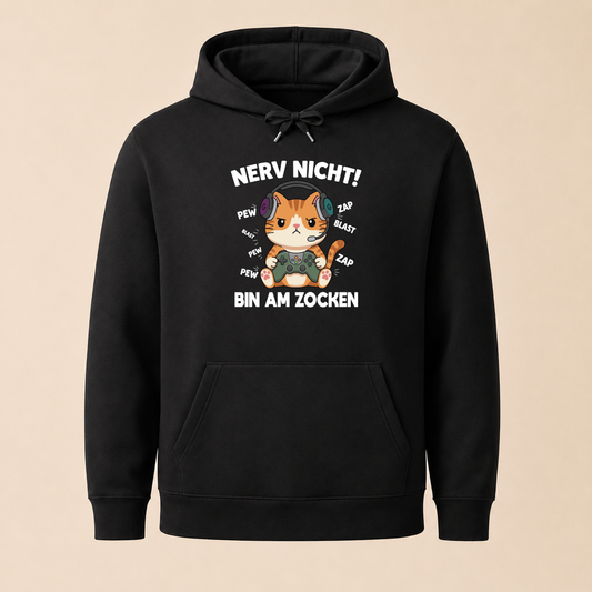 Nerv nicht, bin am Zocken - Gaming Katze Hoodie