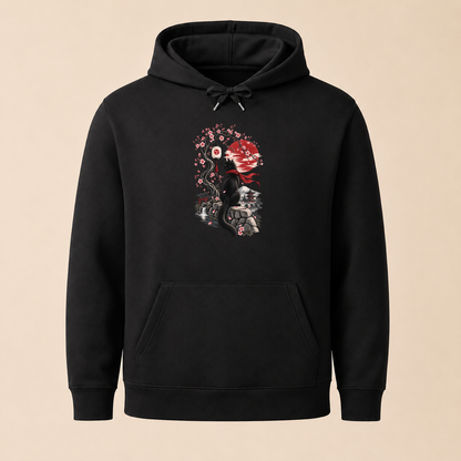 Katze Japan Kirschblüten - Japanischer Damen Hoodie